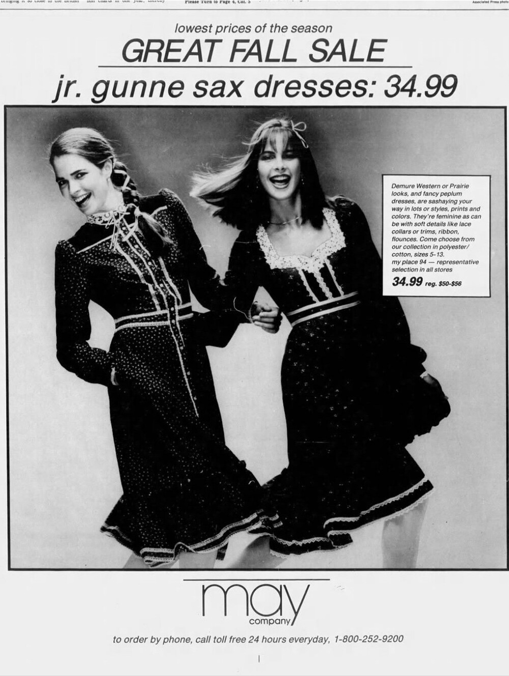 Gunne Sax advertisement Print 8.5x11